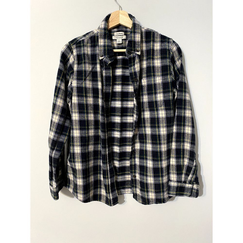 L.L. Bean Plaid Flannel Shirt Men's Small Button Up Long Sleeve TWO for $30